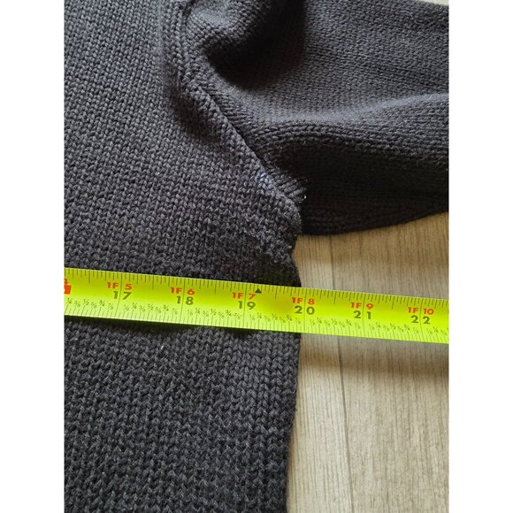 Ralph Lauren Sport Black Knit Sweater Red Logo Crewneck Long Sleeve Womens  M - Picture 7 of 7